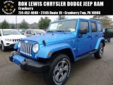 2016 Hydro Blue Pearl Jeep Wrangler Unlimited Sahara 4x4 #109306223