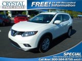 Moonlight White Nissan Rogue in 2014