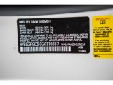 2016 M4 Color Code for Mineral White Metallic - Color Code: A96