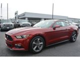 Ruby Red Metallic Ford Mustang in 2016