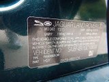 2016 XF Color Code for British Racing Green - Color Code: HGY