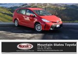2016 Absolutely Red Toyota Prius v Two #109582378