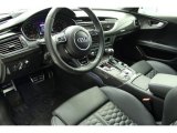 2014 Audi RS 7 4.0 TFSI quattro Black Valcona Leather w/Honeycomb Stitching Interior