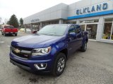 2016 Laser Blue Chevrolet Colorado Z71 Crew Cab 4x4 #109793067