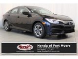 2016 Crystal Black Pearl Honda Civic LX Sedan #109793052