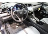 2016 Honda Civic EX Sedan Gray Interior