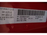 2016 Charger Color Code for Redline Red Tri-coat Pearl - Color Code: PRY