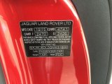 2016 F-TYPE Color Code for Italian Racing Red Metallic - Color Code: 1AF