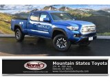 2016 Blazing Blue Pearl Toyota Tacoma TRD Off-Road Double Cab 4x4 #109834307