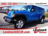 2016 Hydro Blue Pearl Jeep Wrangler Unlimited Sport 4x4 #109872511