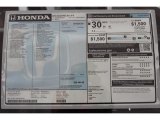 2016 Honda Accord LX-S Coupe Window Sticker