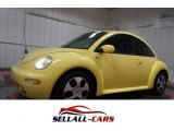 2001 Yellow Volkswagen New Beetle GLS Coupe #109978530