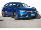 2016 Aegean Blue Metallic Honda Civic EX-L Sedan #109995384