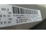 2016 Town & Country Color Code for Billet Silver Metallic - Color Code: PSC