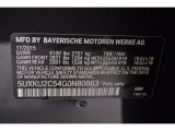 2016 X6 Color Code for Dark Graphite Metallic - Color Code: A90
