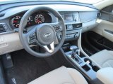 2016 Kia Optima LX 1.6T Beige Interior