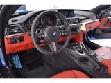 2016 BMW 4 Series 435i Gran Coupe Coral Red Interior