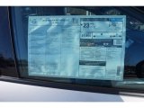 2016 Nissan Pathfinder SL Window Sticker
