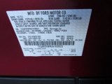 2016 Taurus Color Code for Ruby Red - Color Code: RR
