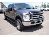 2005 Dark Shadow Grey Metallic Ford F350 Super Duty Lariat Crew Cab 4x4 #11015602