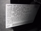 2017 Audi Q7 3.0T quattro Premium Plus Info Tag