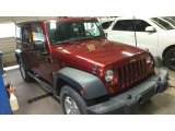 2008 Red Rock Crystal Pearl Jeep Wrangler Unlimited X 4x4 #110220885