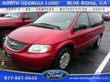 2002 Inferno Red Tinted Pearlcoat Chrysler Town & Country LX #110275691