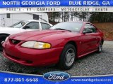 1998 Laser Red Ford Mustang V6 Coupe #110275690