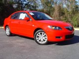 2007 True Red Mazda MAZDA3 i Touring Sedan #1094813