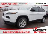 2016 Bright White Jeep Cherokee Sport #110472909