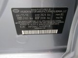 2017 Elantra Color Code for Silver - Color Code: 8S