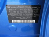 2017 Elantra Color Code for Electric Blue - Color Code: US