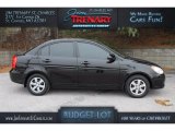 2009 Ebony Black Hyundai Accent GLS 4 Door #110586145