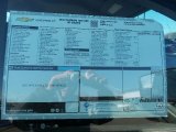 2016 Chevrolet Silverado 3500HD WT Regular Cab 4x4 Chassis Window Sticker