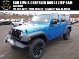 2016 Hydro Blue Pearl Jeep Wrangler Unlimited Sport 4x4 #110642447