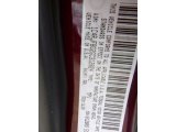 2016 Grand Cherokee Color Code for Velvet Red Pearl - Color Code: PRV