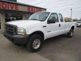 2002 Oxford White Ford F250 Super Duty XL SuperCab 4x4 #110673501