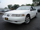 Performance White Ford Taurus in 1995