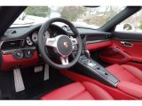 2014 Porsche 911 Turbo S Cabriolet Black/Carrera Red Natural Leather Interior