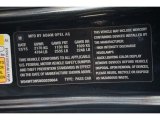 2016 Buick Cascada Premium Convertible Info Tag