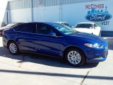 2016 Deep Impact Blue Metallic Ford Fusion S #110729470