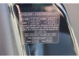 2016 F-TYPE Color Code for Ultimate Black Metallic - Color Code: 1AG