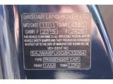 2016 F-TYPE Color Code for Dark Sapphire Metallic - Color Code: 1AM