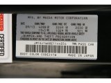 2014 MAZDA6 Color Code for Jet Black Mica - Color Code: 41W