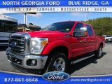 Vermillion Red Ford F250 Super Duty in 2014