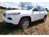 2016 Bright White Jeep Cherokee Sport #111130833