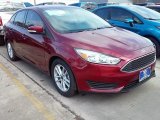 2015 Ruby Red Metallic Ford Focus SE Sedan #111213446