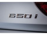 2013 BMW 6 Series 650i Coupe Frozen Silver Edition Marks and Logos