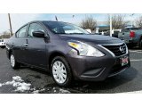 2015 Amethyst Gray Nissan Versa 1.6 SV Sedan #111306268