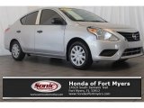 2015 Brilliant Silver Nissan Versa 1.6 S Plus Sedan #111328285